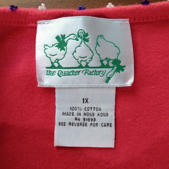 Quacker Factory Patriotic Sequin/Bead Detail Jersey Midi Dress - Picture 8 of 8